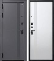 Центурион V-17 Чёрный муар+МДФ Кашемир графит - Кашемир белый